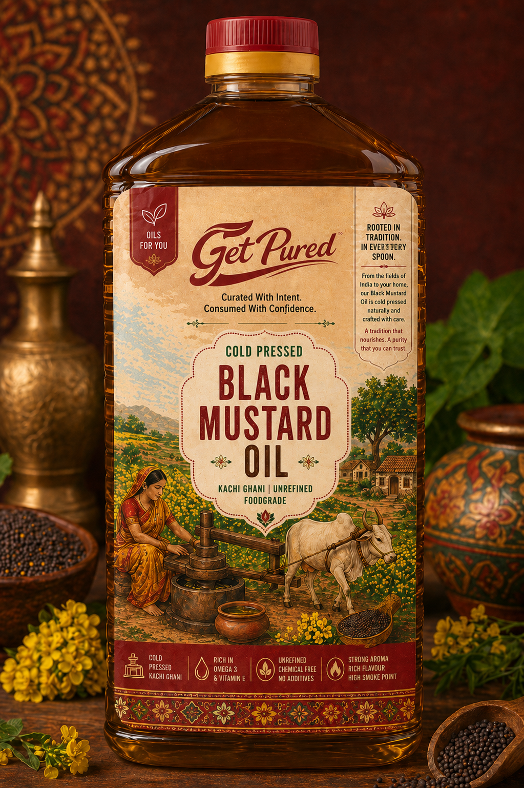 Cold Pressed Black Mustard Oil