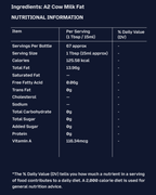 GetPured a2 bilona desi cow ghee 1000ml nutrition and ingredients panel