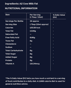GetPured a2 bilona desi cow ghee 500ml nutrition and ingredients panel