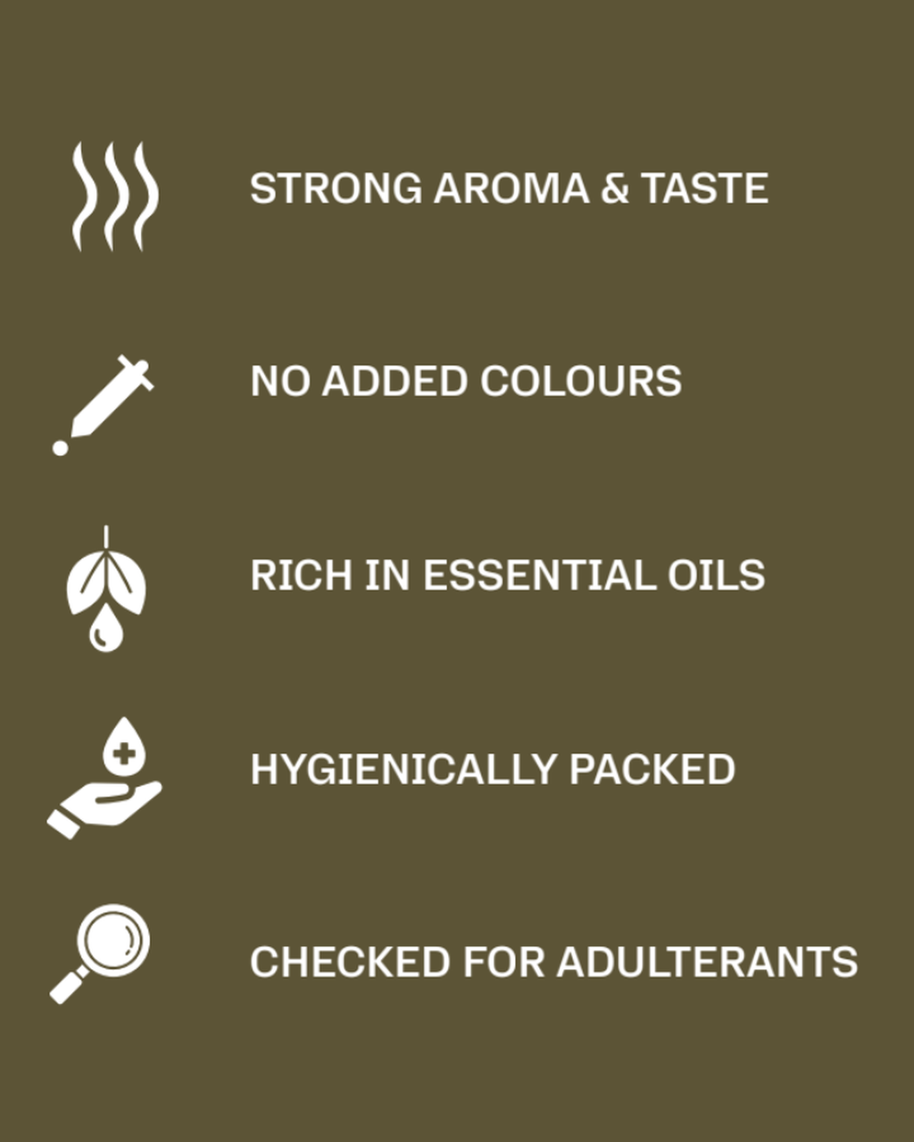 Amchur Powder claims and nutrition information panel
