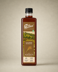 GetPured Cold Pressed Rice Bran Oil 500ml pack photographed on a warm studio backdrop