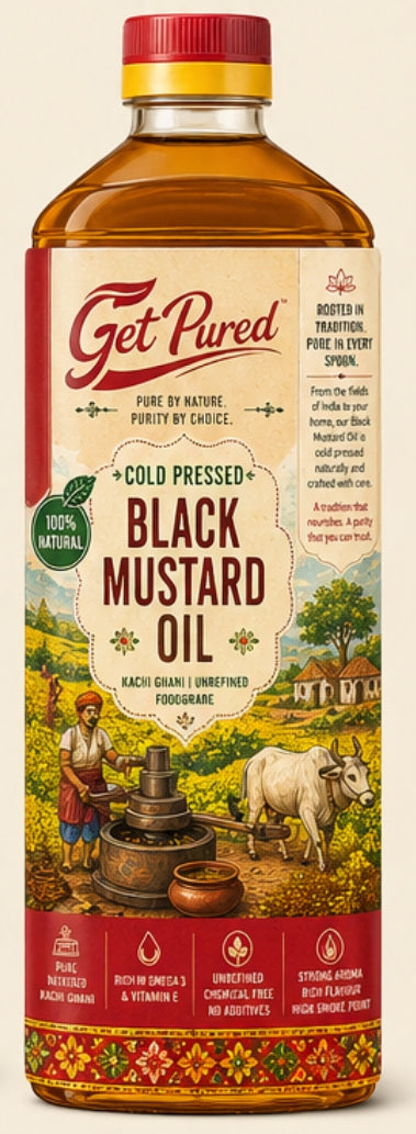 Cold Pressed Black Mustard Oil